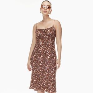 Aritzia Wilfred Floral Midi Dress